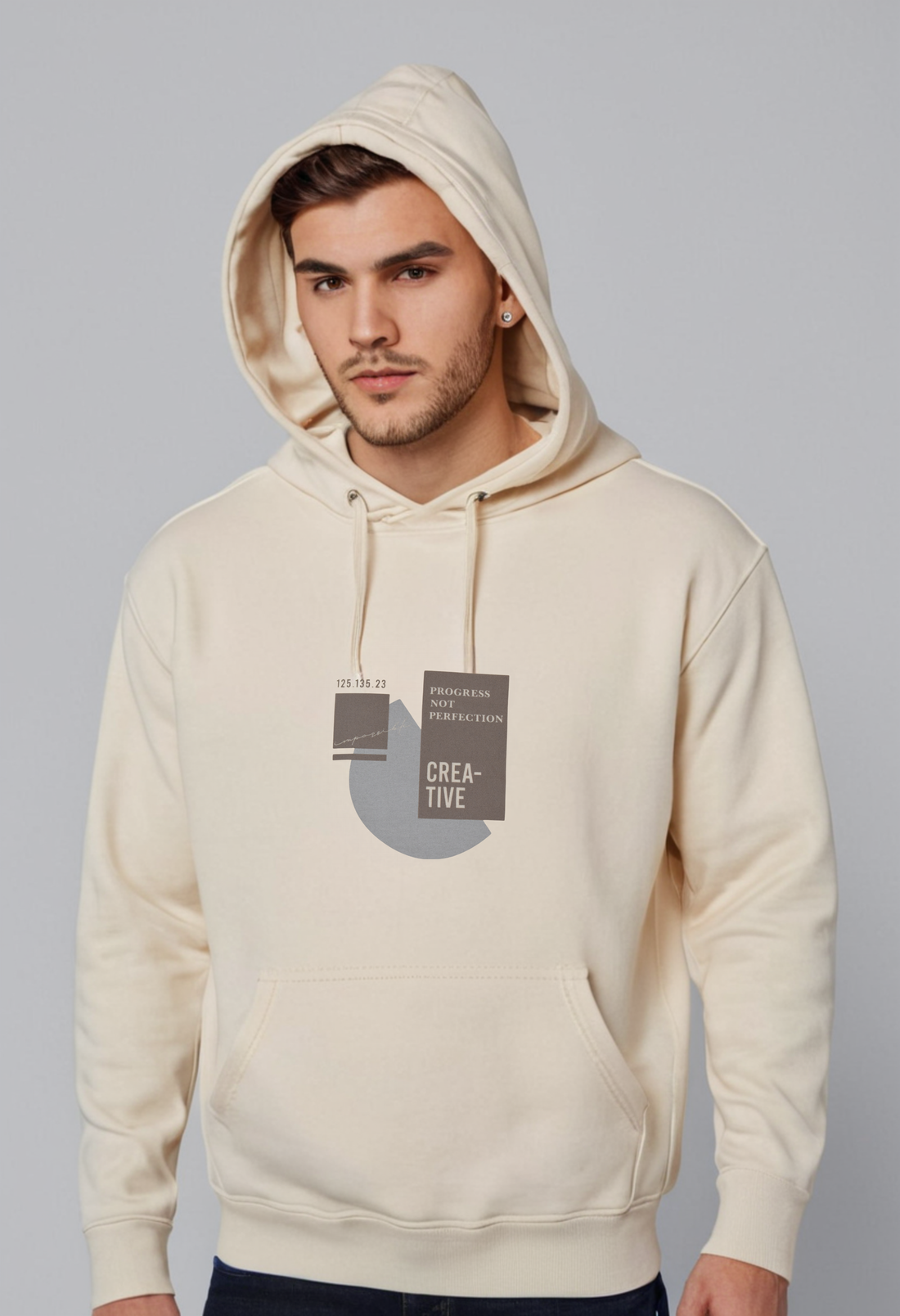 LC Waikiki XSide Printed Men's Thick Hoodie